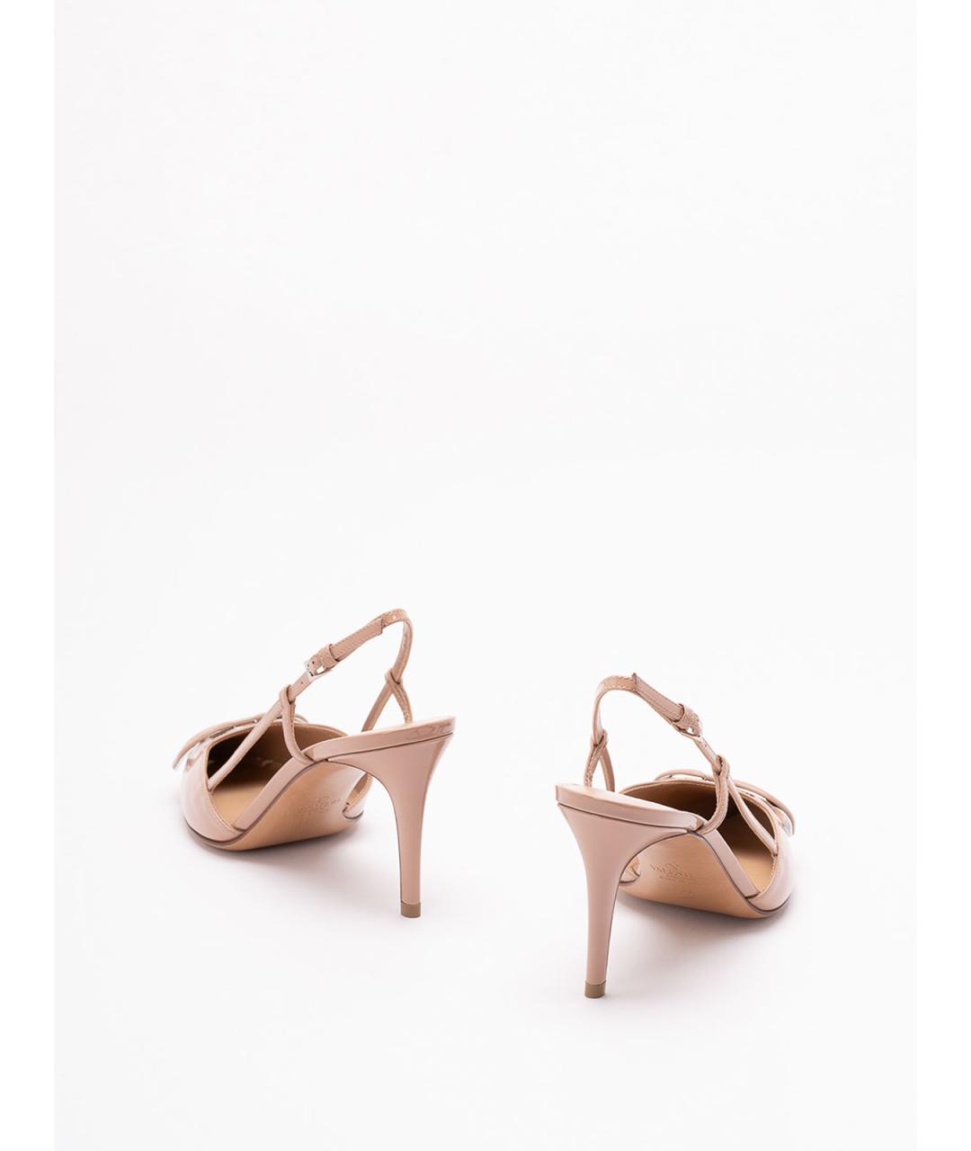 VALENTINO Розовые сандалии из лакированной кожи, фото 3