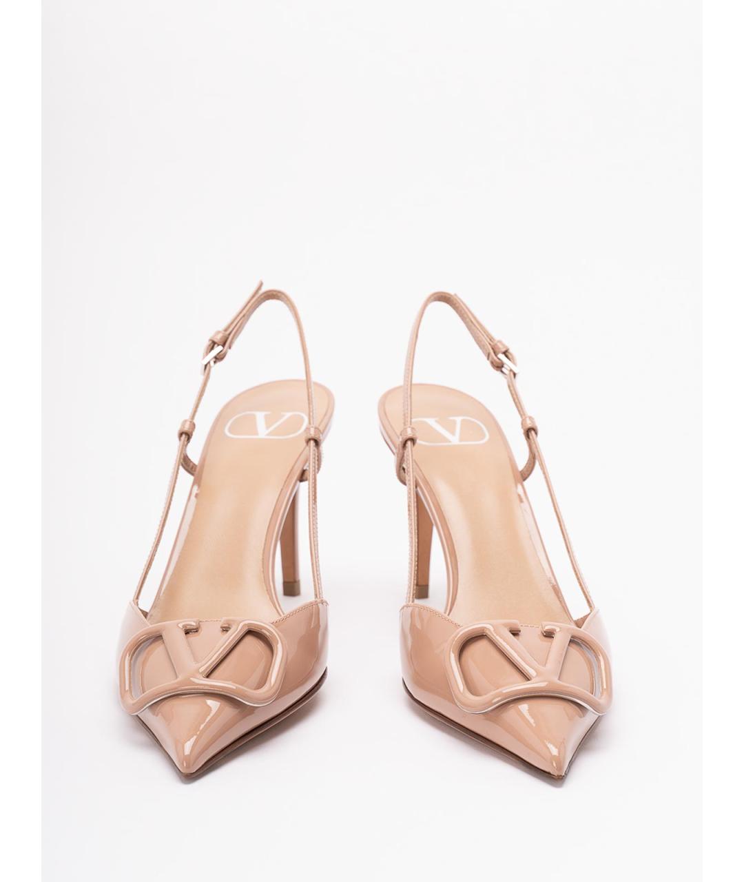 VALENTINO Розовые сандалии из лакированной кожи, фото 5