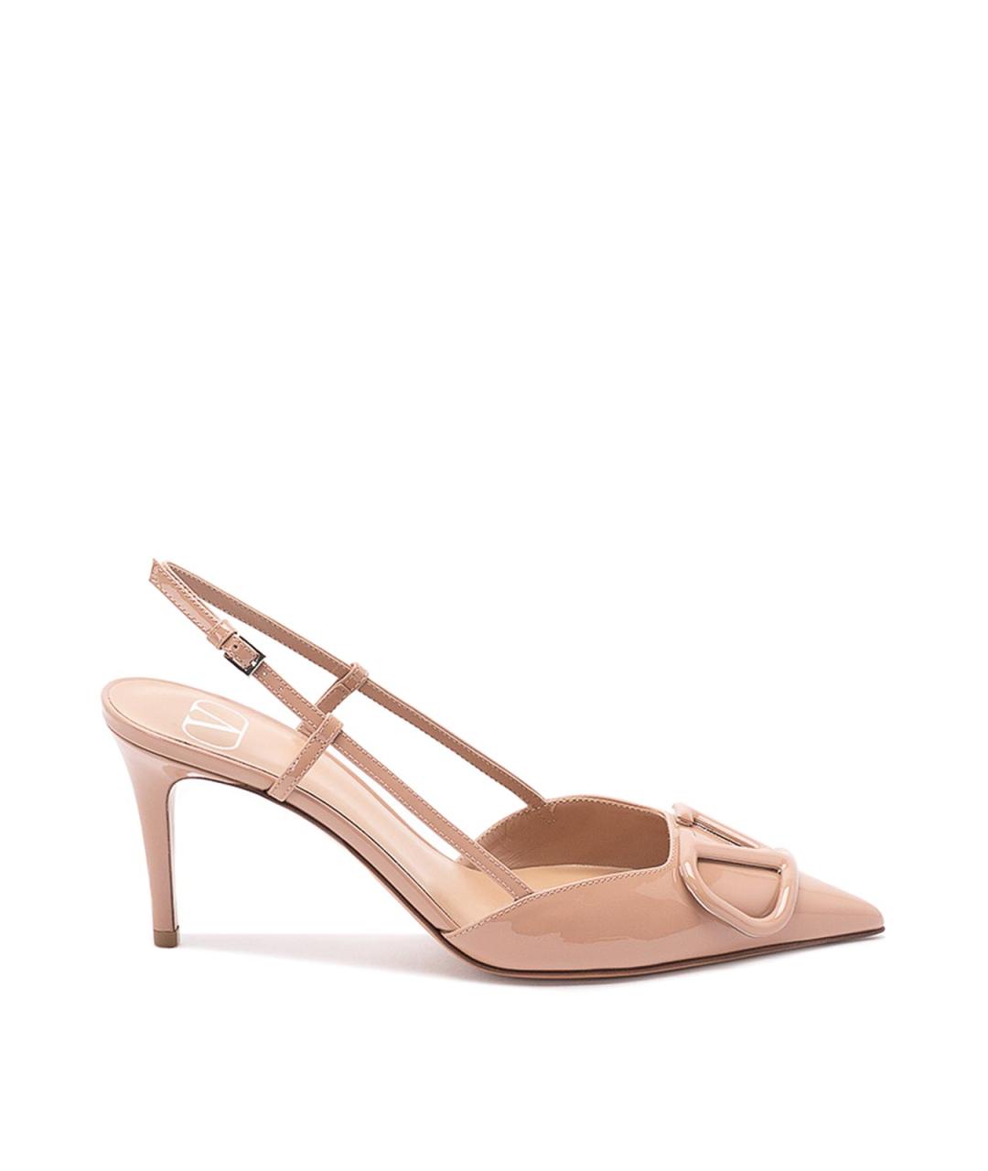 VALENTINO Розовые сандалии из лакированной кожи, фото 1