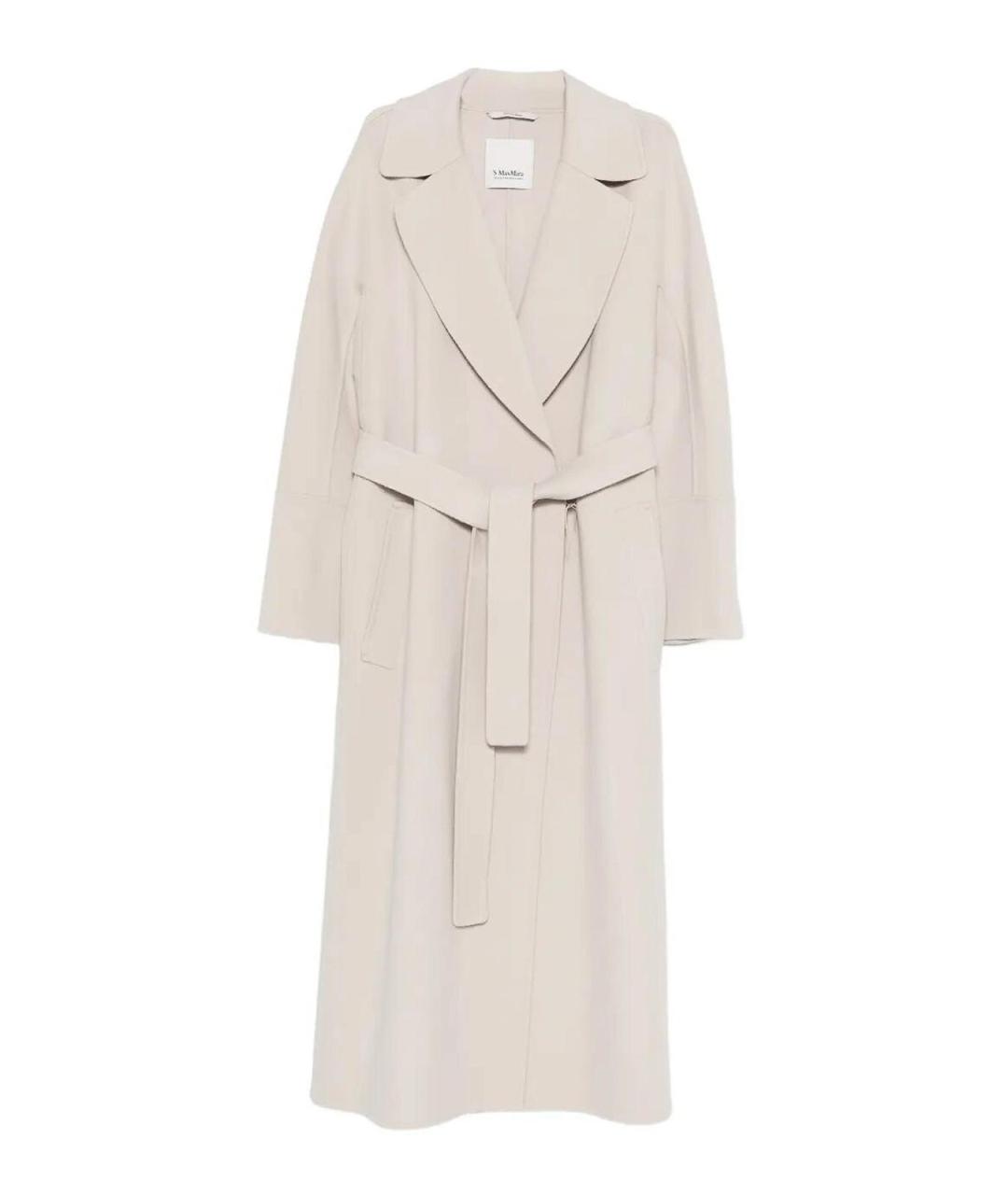 MAX MARA Бежевое шерстяное пальто, фото 1