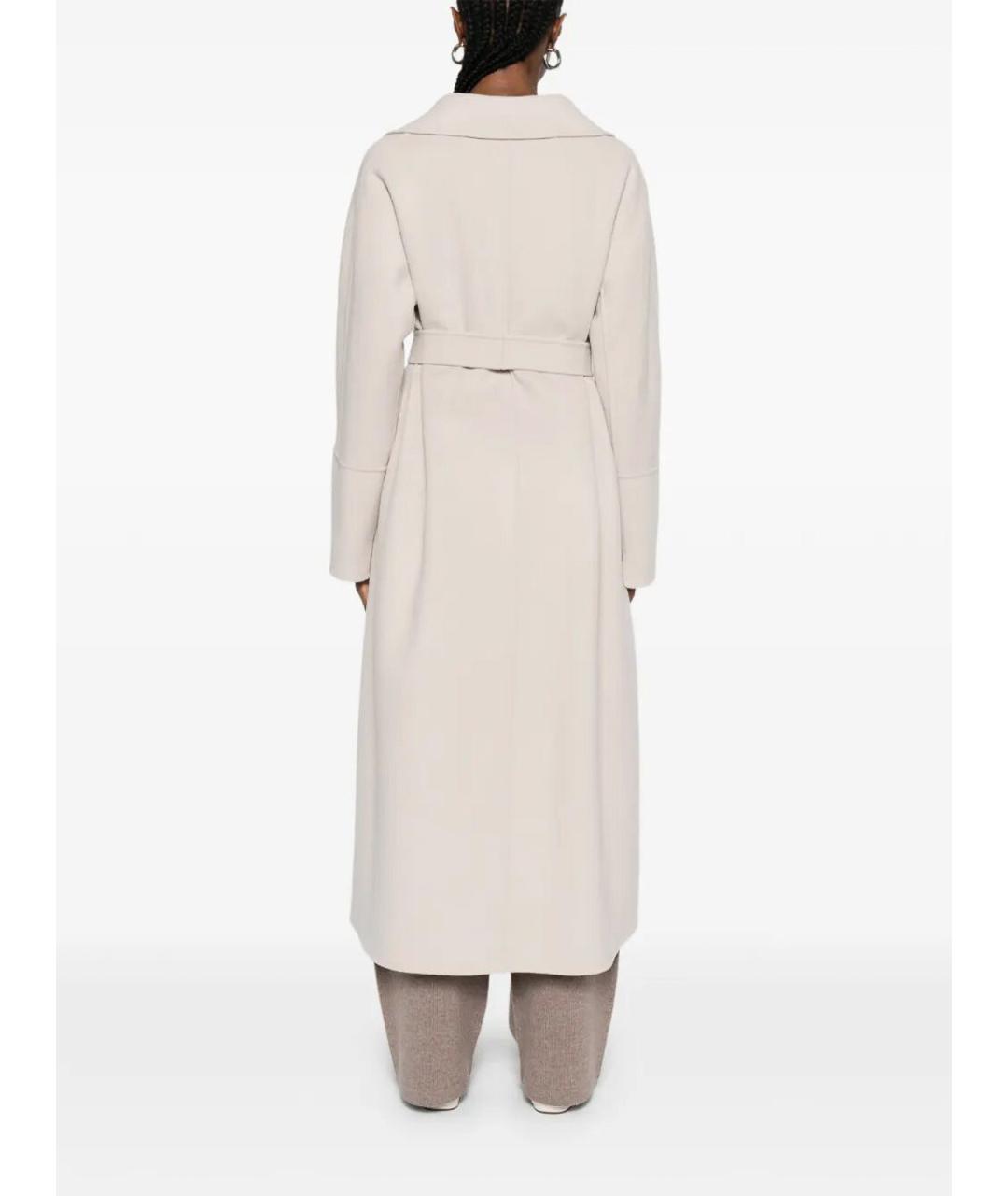 MAX MARA Бежевое шерстяное пальто, фото 5