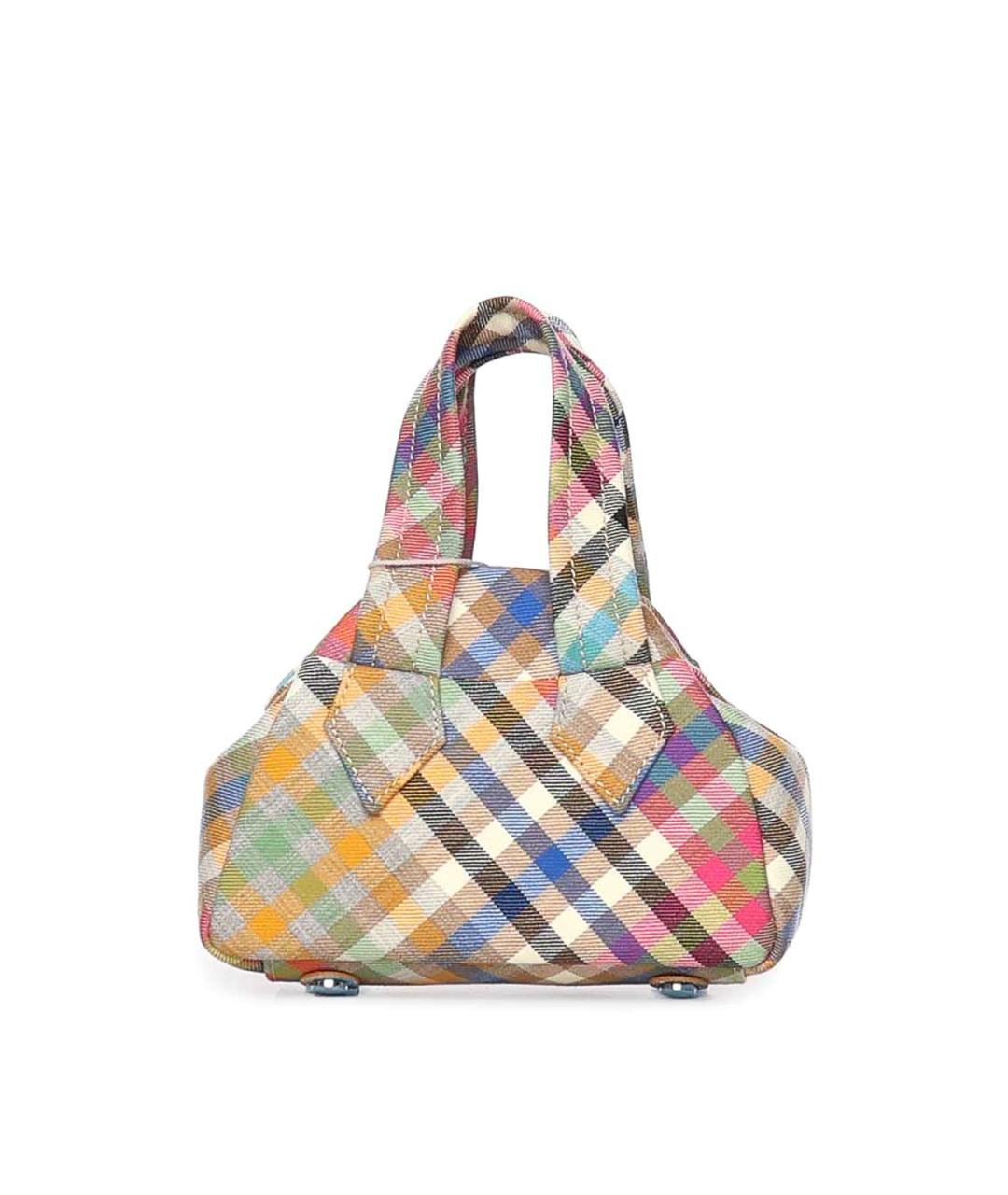VIVIENNE WESTWOOD Мульти тканевая сумка с короткими ручками, фото 2