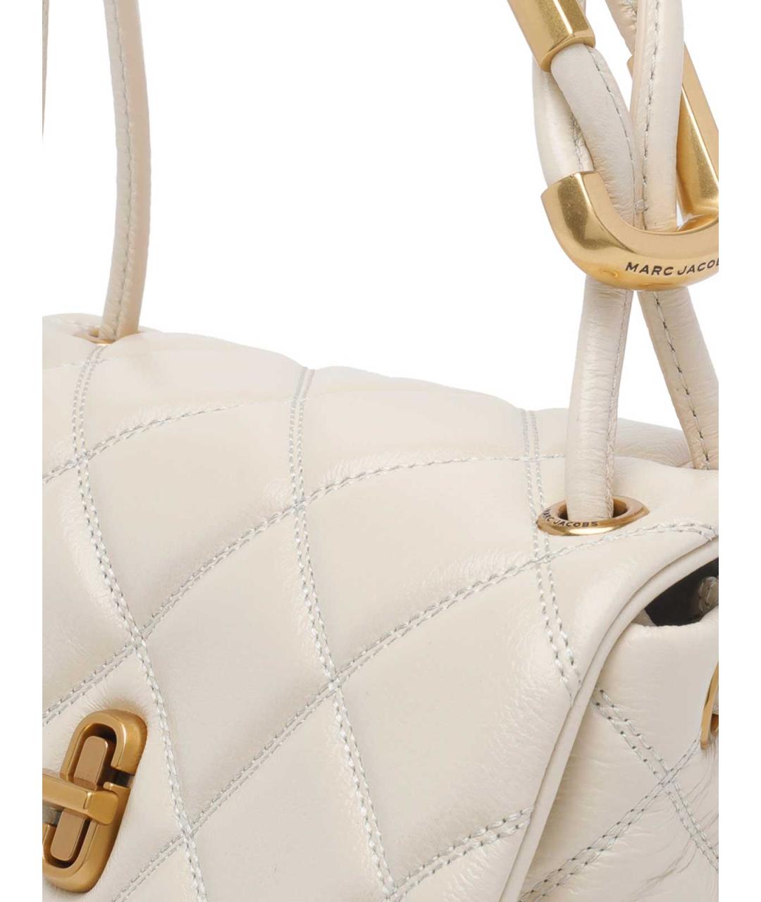 MARC JACOBS Белая кожаная сумка через плечо, фото 4