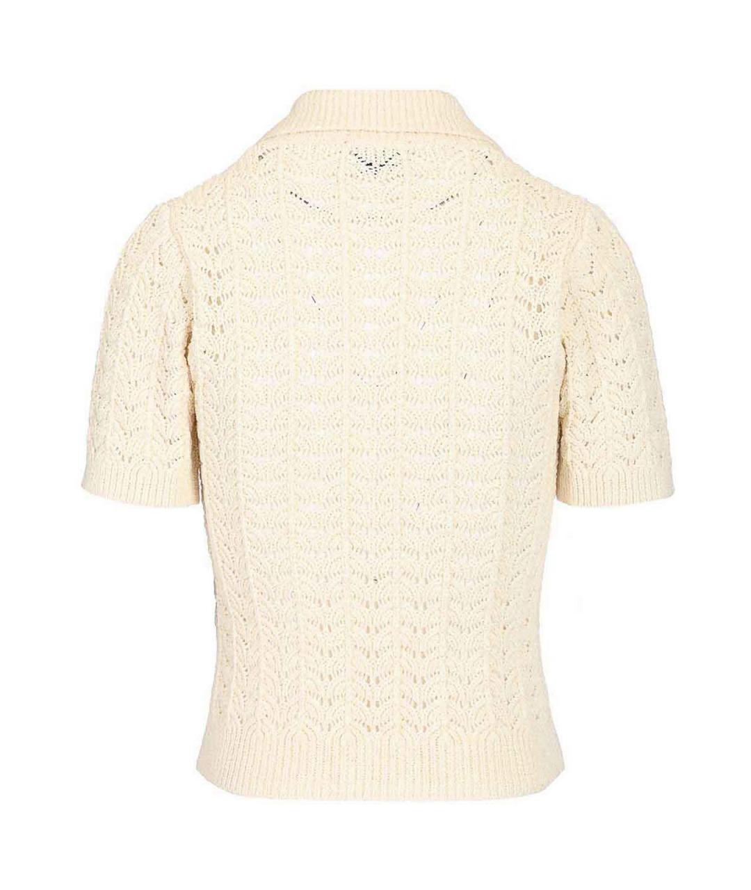 FORTE FORTE Бежевая хлопковая футболка, фото 2