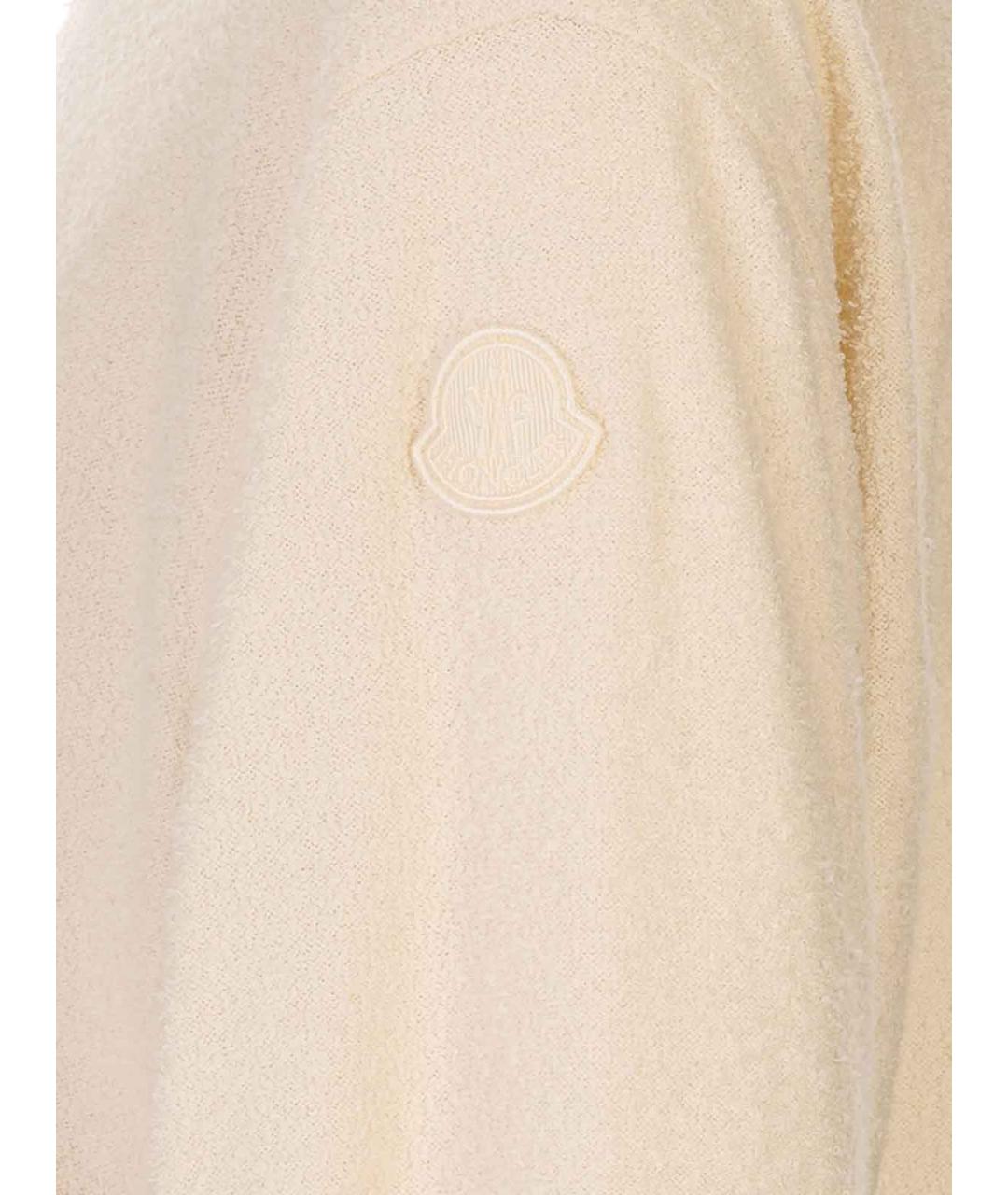 MONCLER Бежевый хлопковый кардиган, фото 4