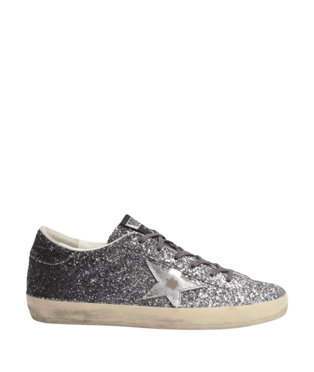 GOLDEN GOOSE DELUXE BRAND Серебряные кеды, фото 1