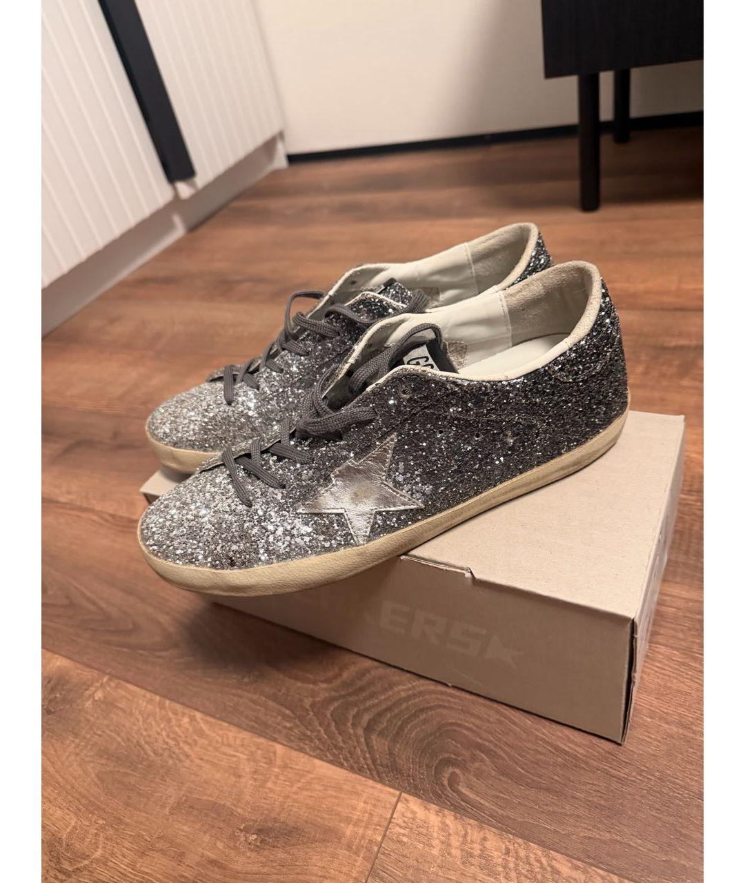 GOLDEN GOOSE DELUXE BRAND Серебряные кеды, фото 8