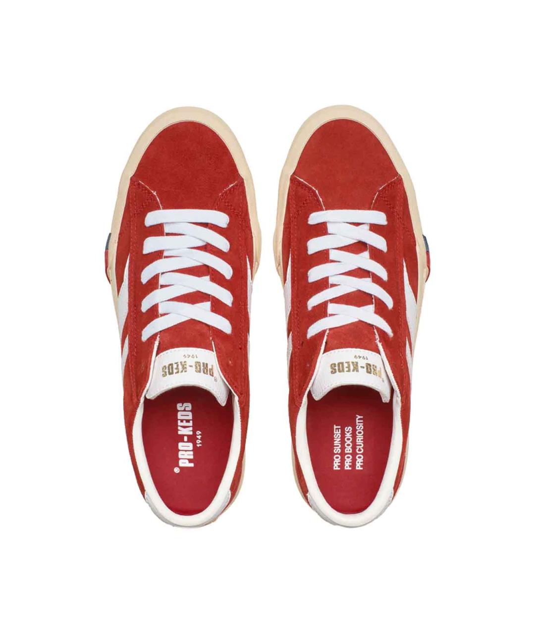 PRO-KEDS Красные замшевые низкие кроссовки / кеды, фото 5