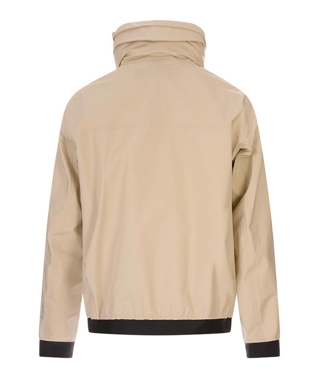 STONE ISLAND Бежевая полиэстеровая куртка, фото 2