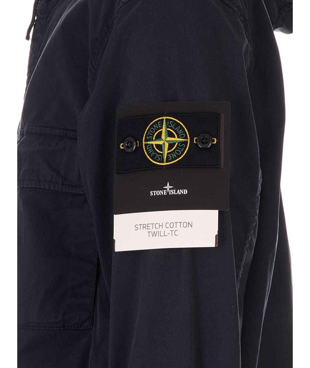STONE ISLAND Синяя хлопковая куртка, фото 3