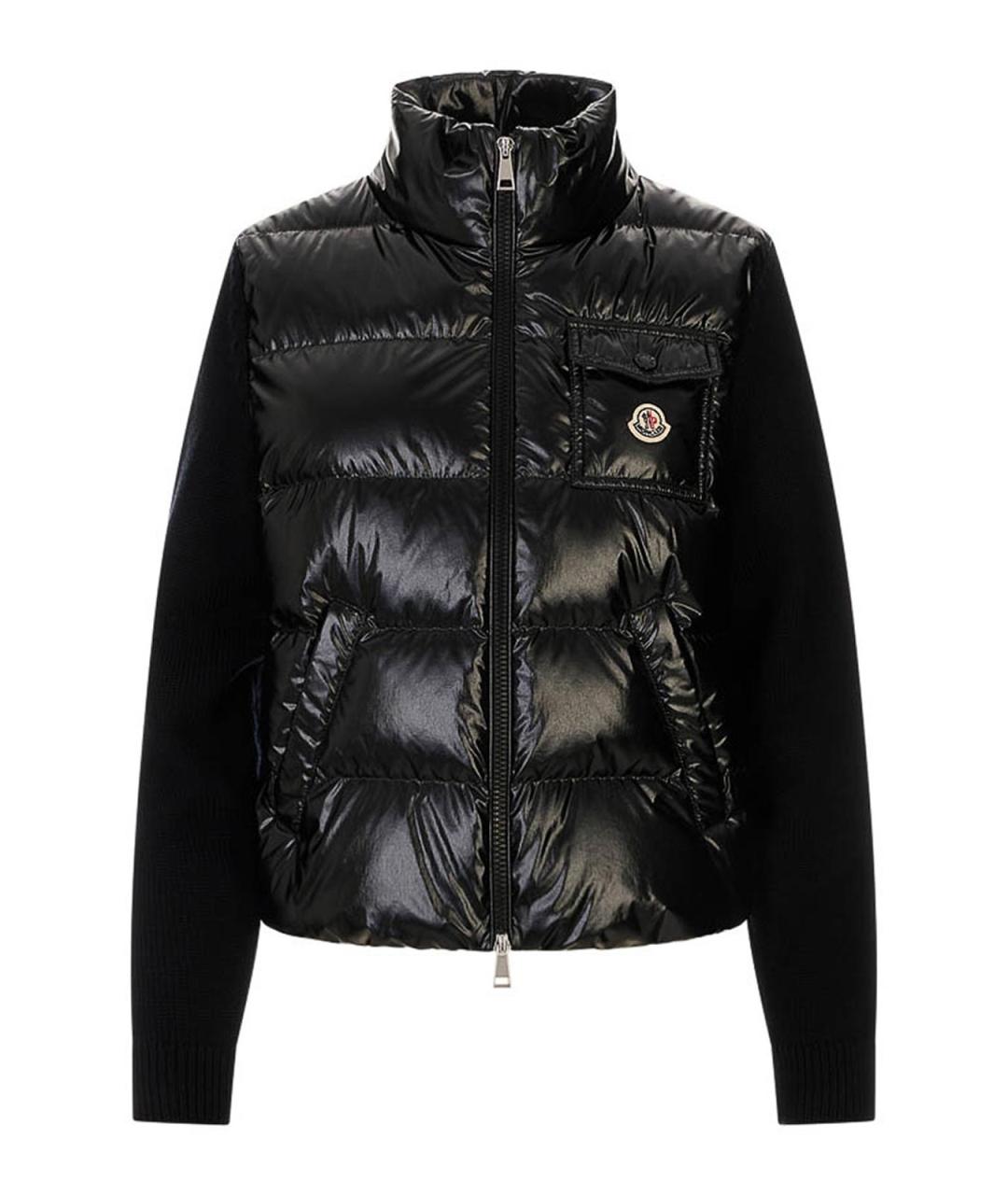 MONCLER Черная шерстяная куртка, фото 1