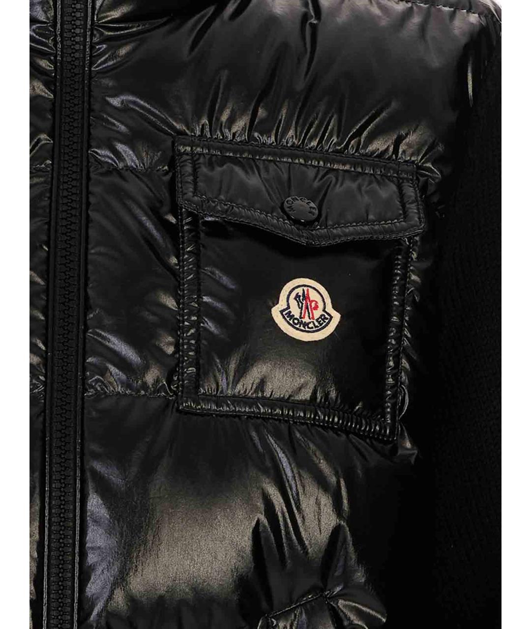MONCLER Черная шерстяная куртка, фото 3