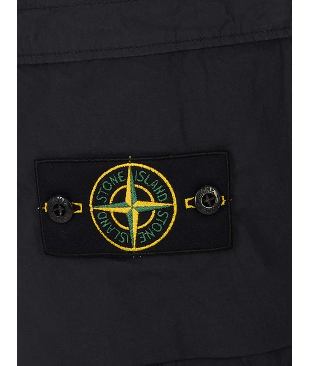 STONE ISLAND Синие хлопковые повседневные брюки, фото 3
