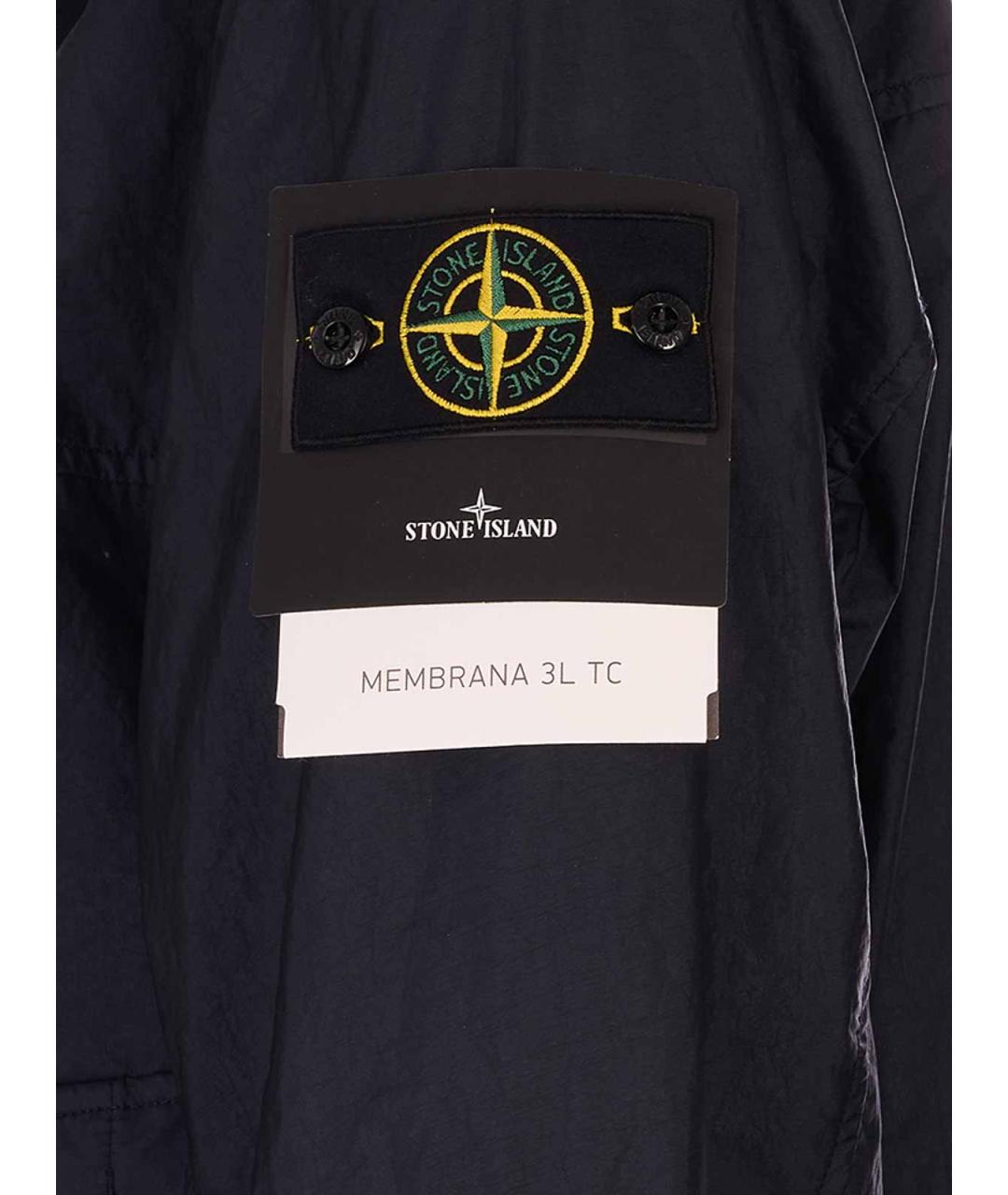 STONE ISLAND Синяя полиэстеровая куртка, фото 3