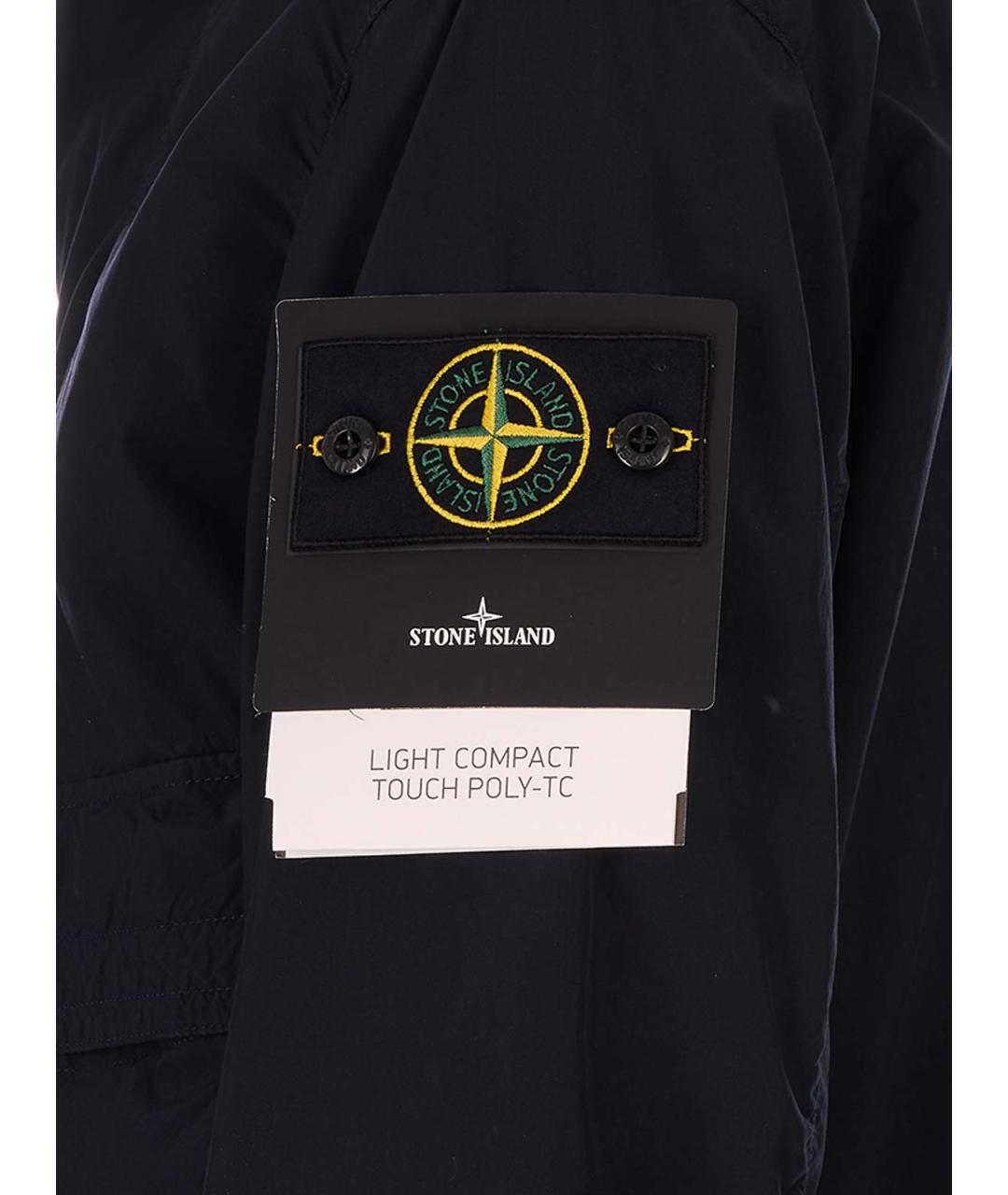 STONE ISLAND Синяя полиэстеровая куртка, фото 3