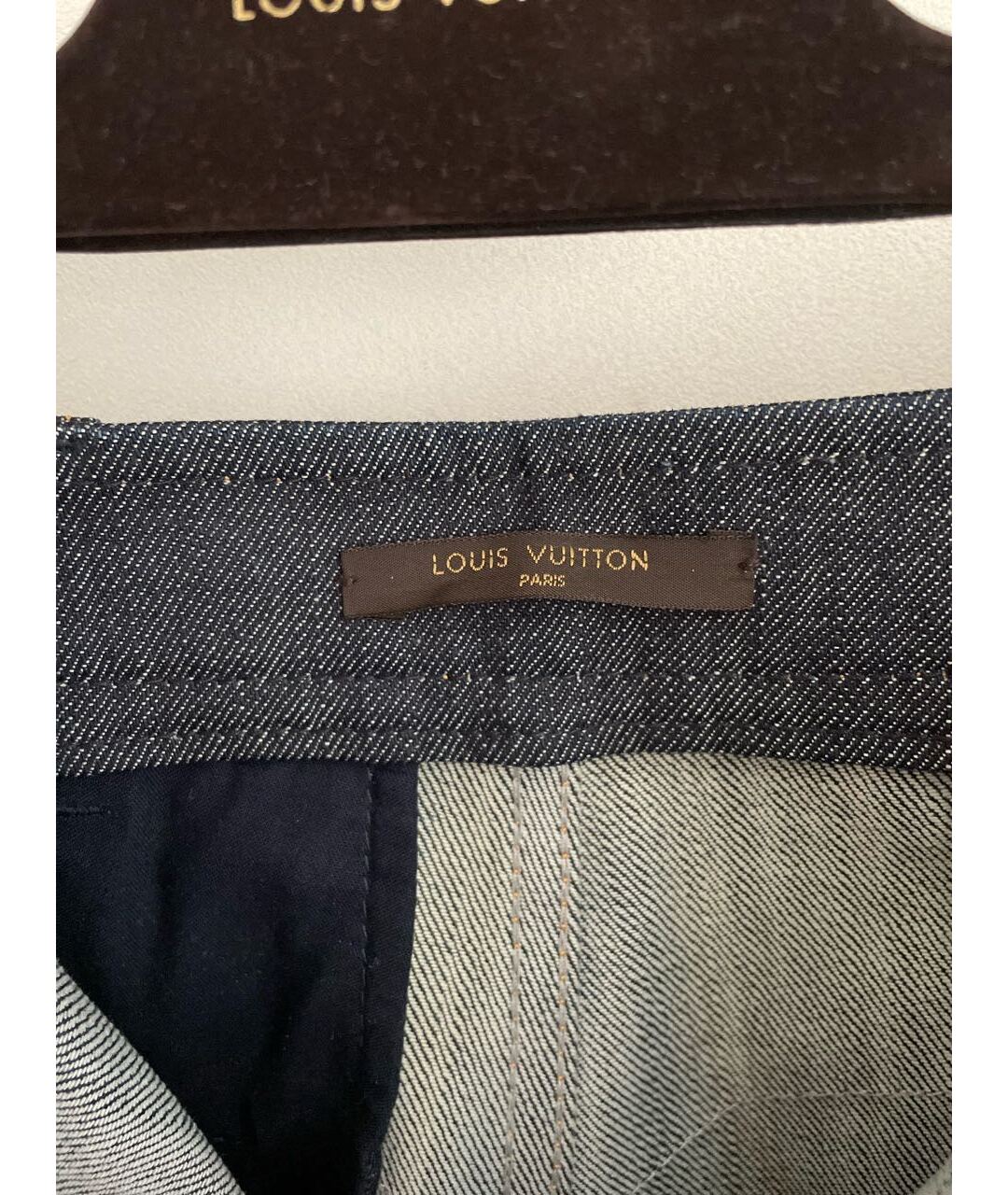 LOUIS VUITTON PRE-OWNED Синие прямые джинсы, фото 4