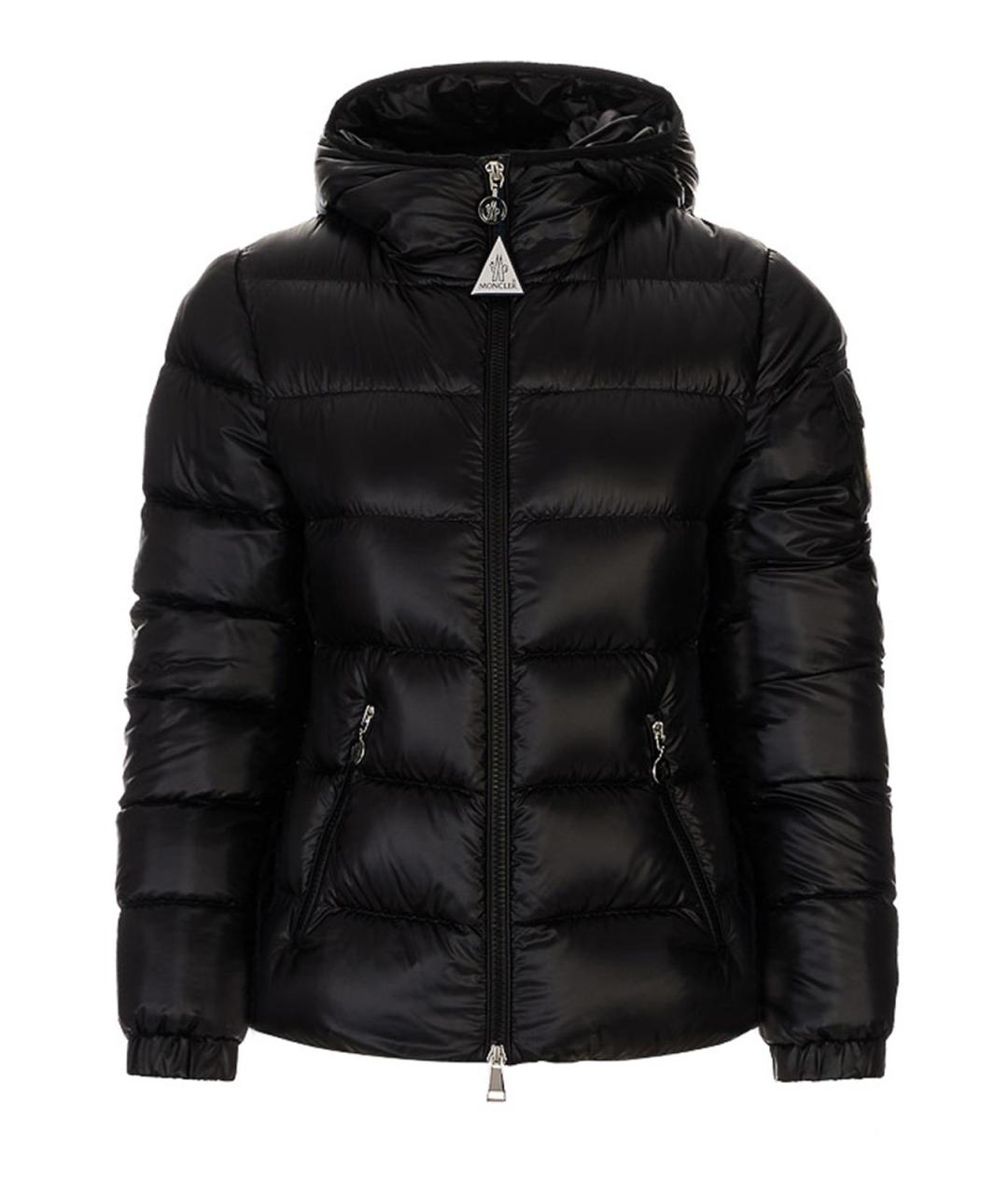 MONCLER Черный пуховик, фото 1