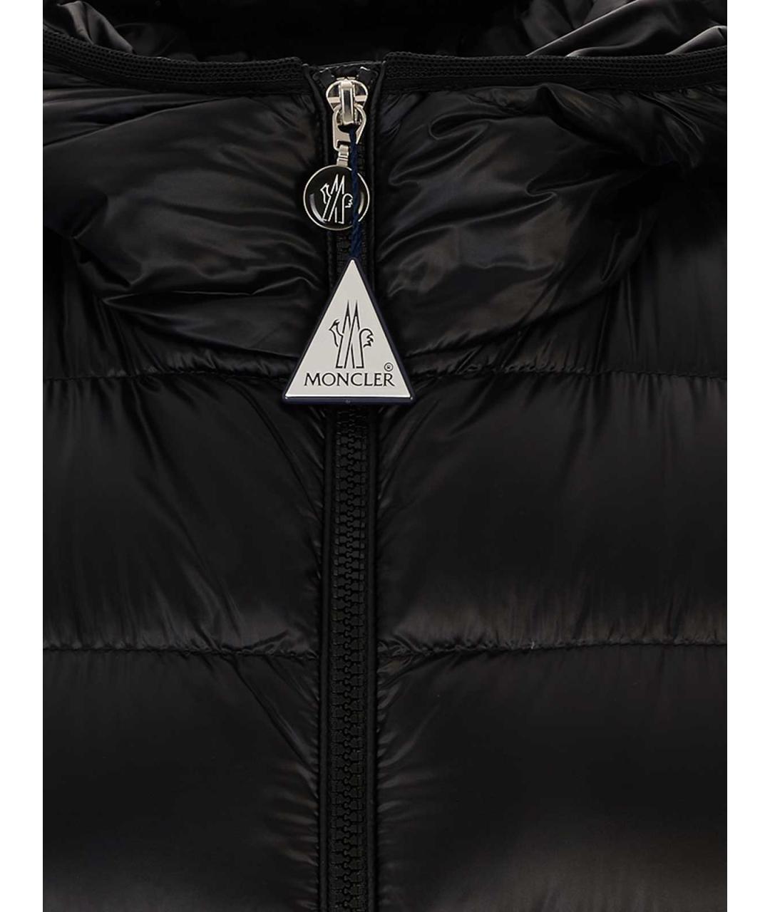 MONCLER Черный пуховик, фото 5