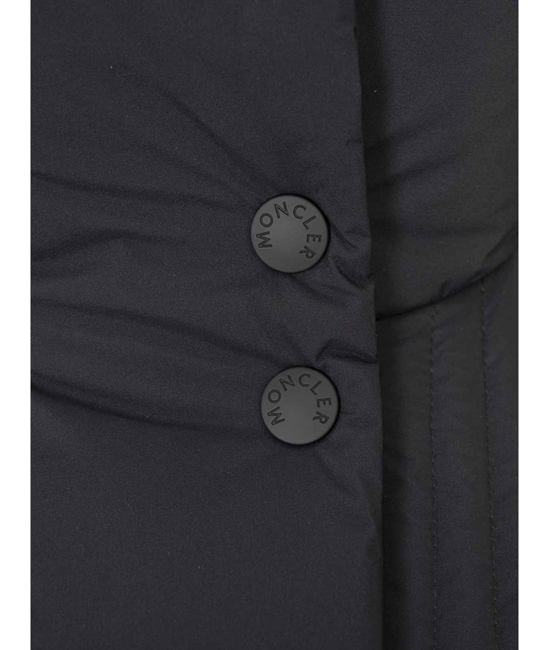 MONCLER Черный пуховик, фото 3