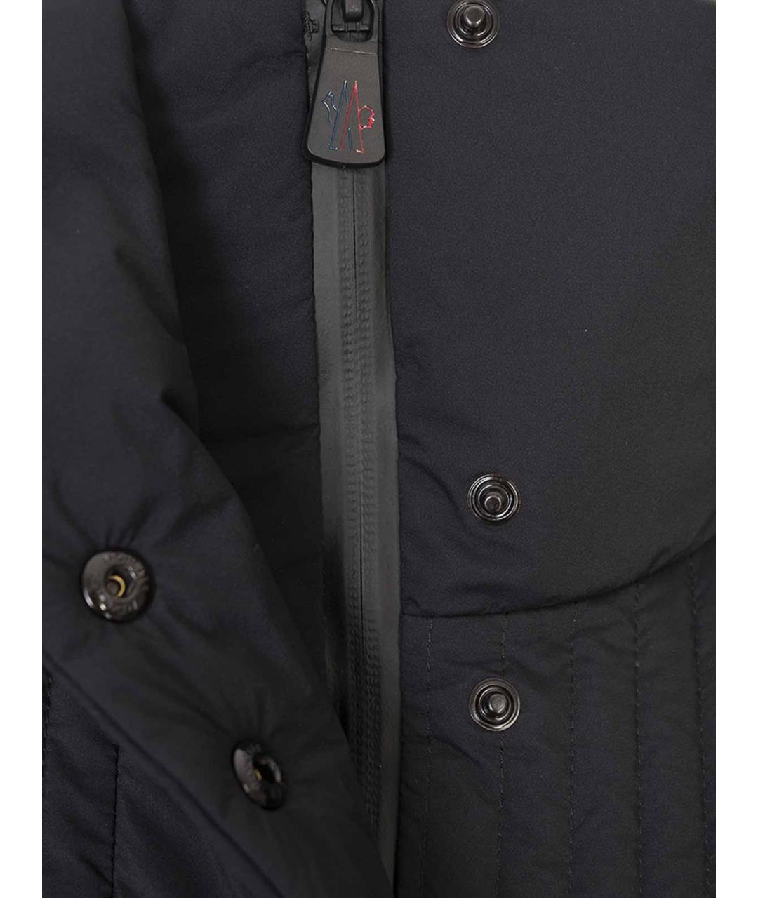 MONCLER Черный пуховик, фото 5