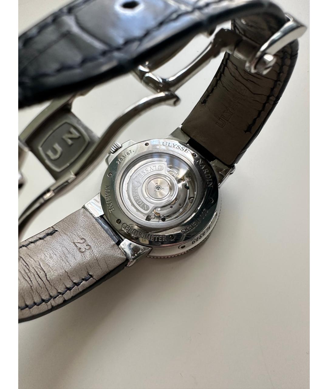 Ulysse Nardin Синие стальные часы, фото 4
