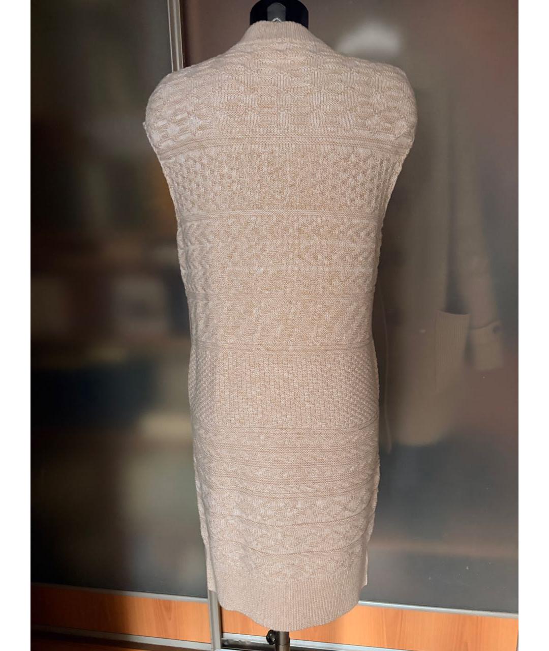 MM6 MAISON MARGIELA Бежевое шерстяное повседневное платье, фото 3