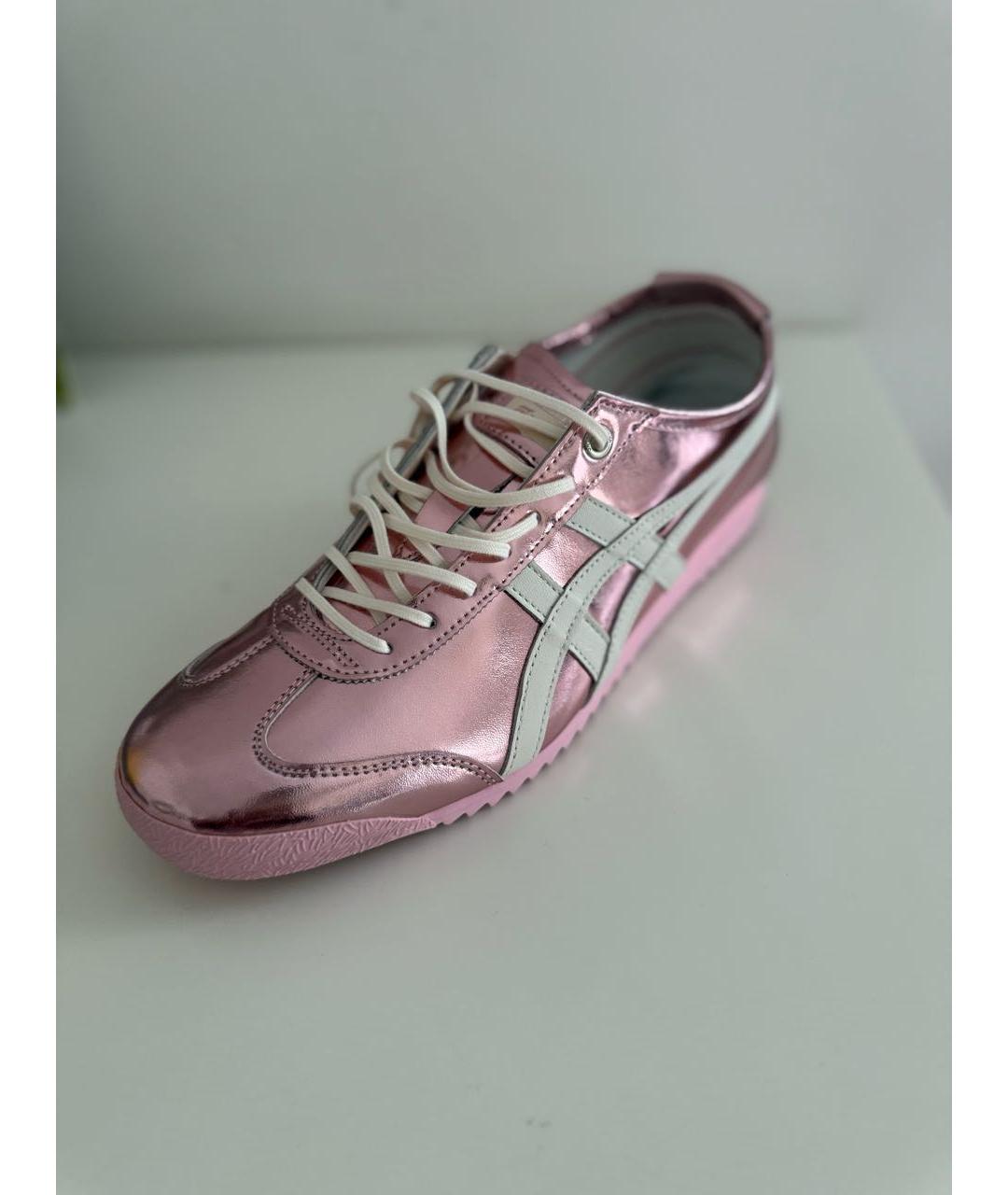ONITSUKA TIGER Розовые кожаные кроссовки, фото 2