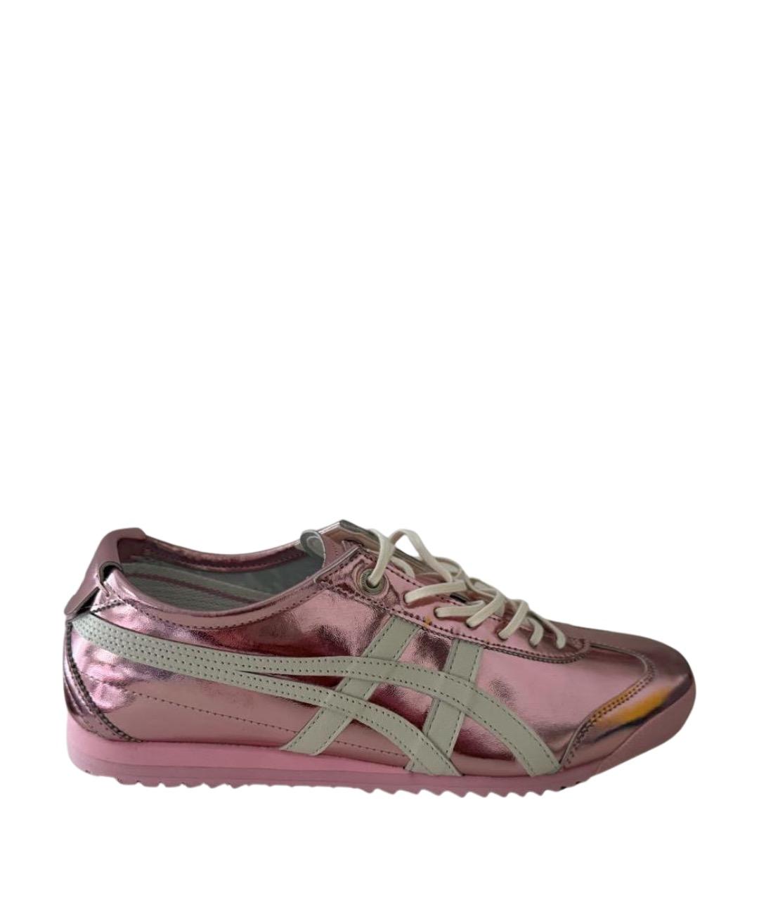ONITSUKA TIGER Розовые кожаные кроссовки, фото 1