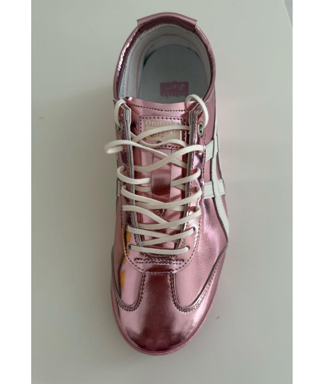 ONITSUKA TIGER Розовые кожаные кроссовки, фото 4