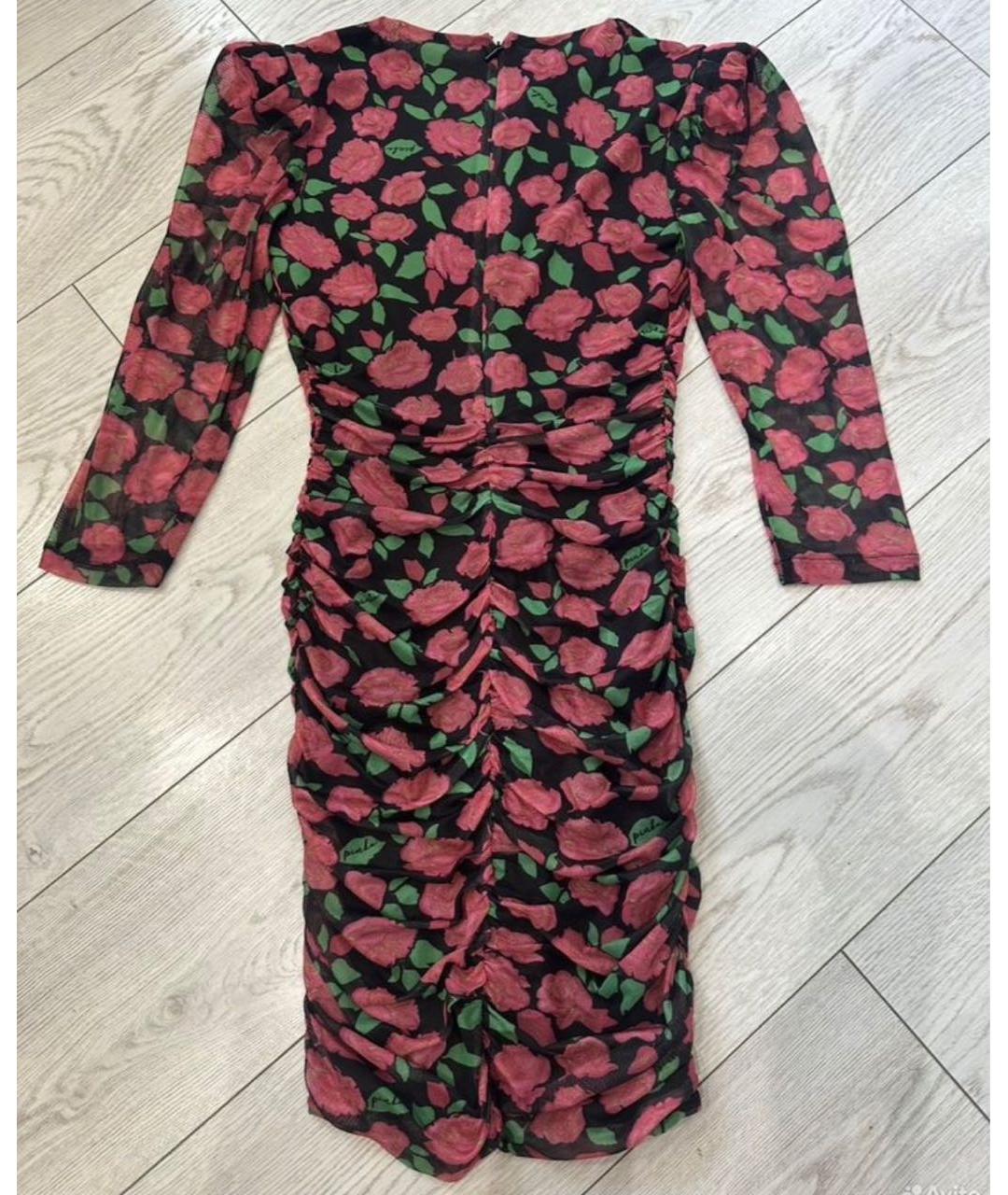 PINKO Розовое полиэстеровое коктейльное платье, фото 2