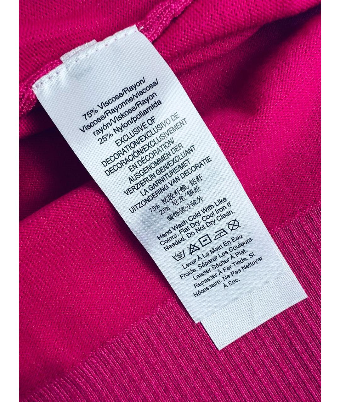 DKNY Фуксия вискозный джемпер / свитер, фото 6