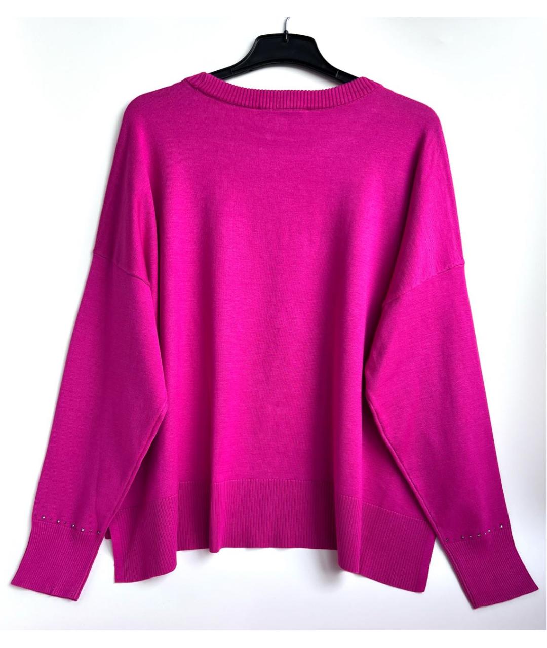DKNY Фуксия вискозный джемпер / свитер, фото 3
