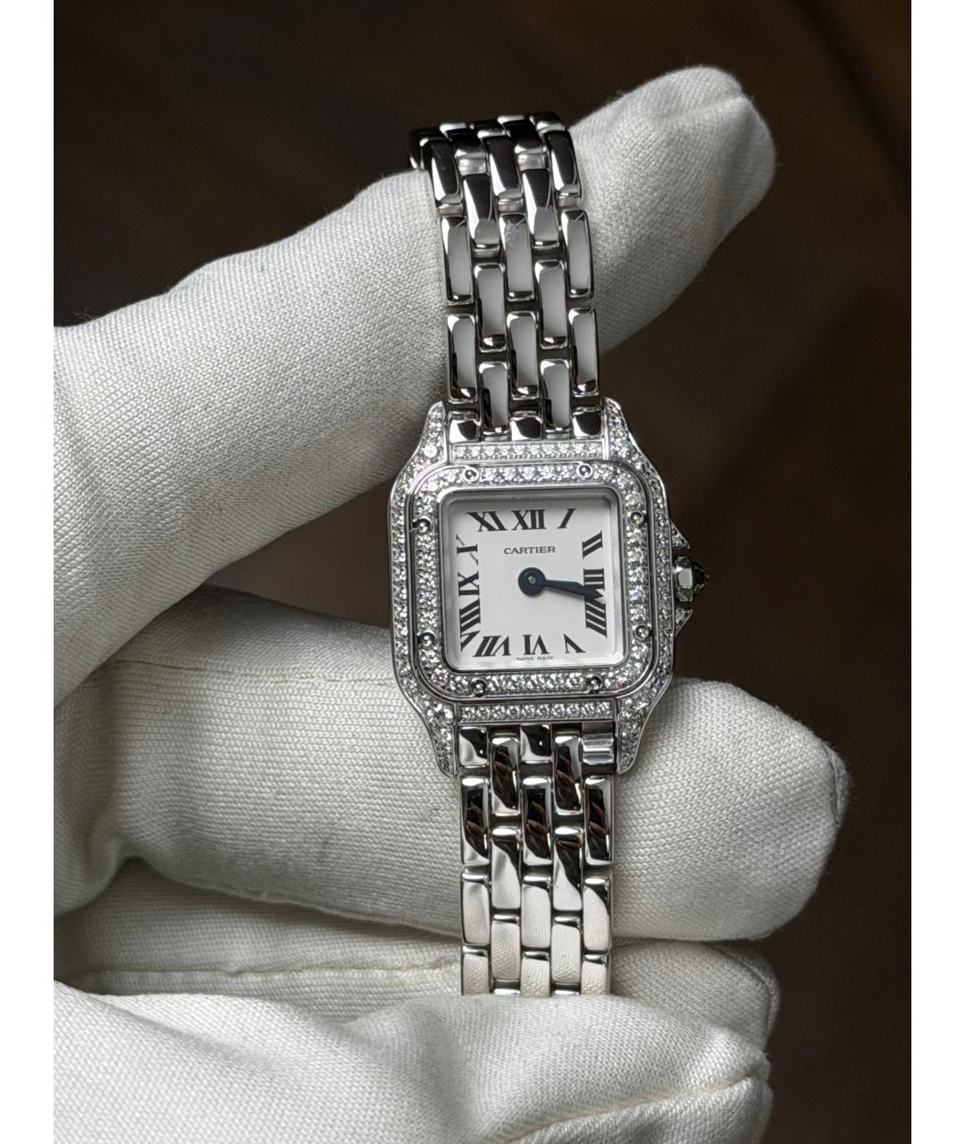 CARTIER Белые часы из белого золота, фото 2