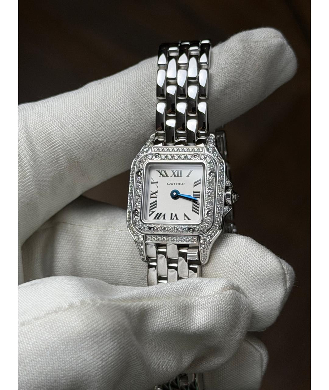 CARTIER Белые часы из белого золота, фото 3