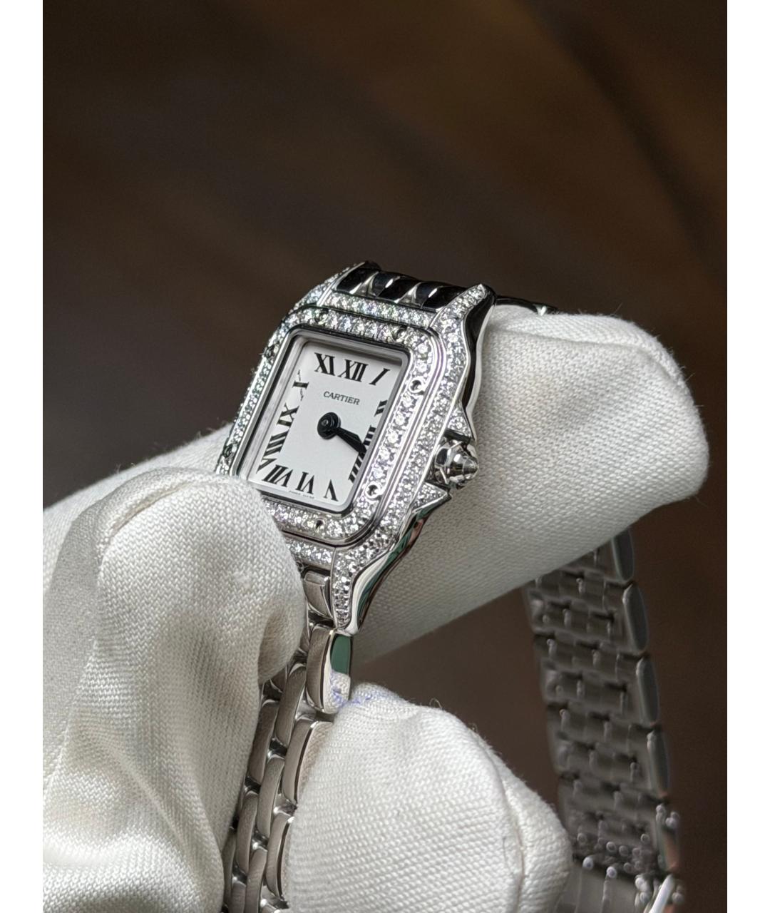 CARTIER Белые часы из белого золота, фото 4