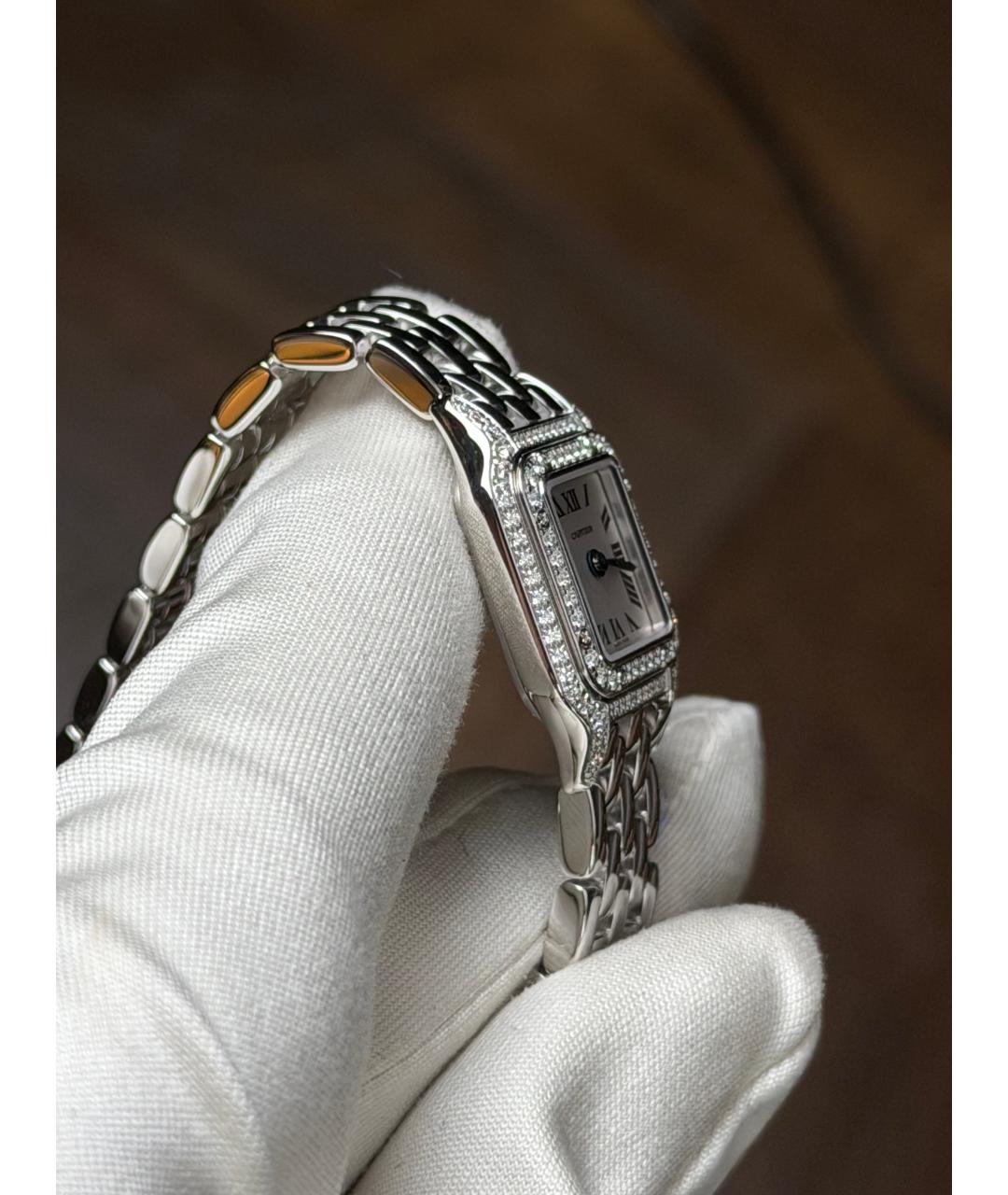 CARTIER Белые часы из белого золота, фото 5