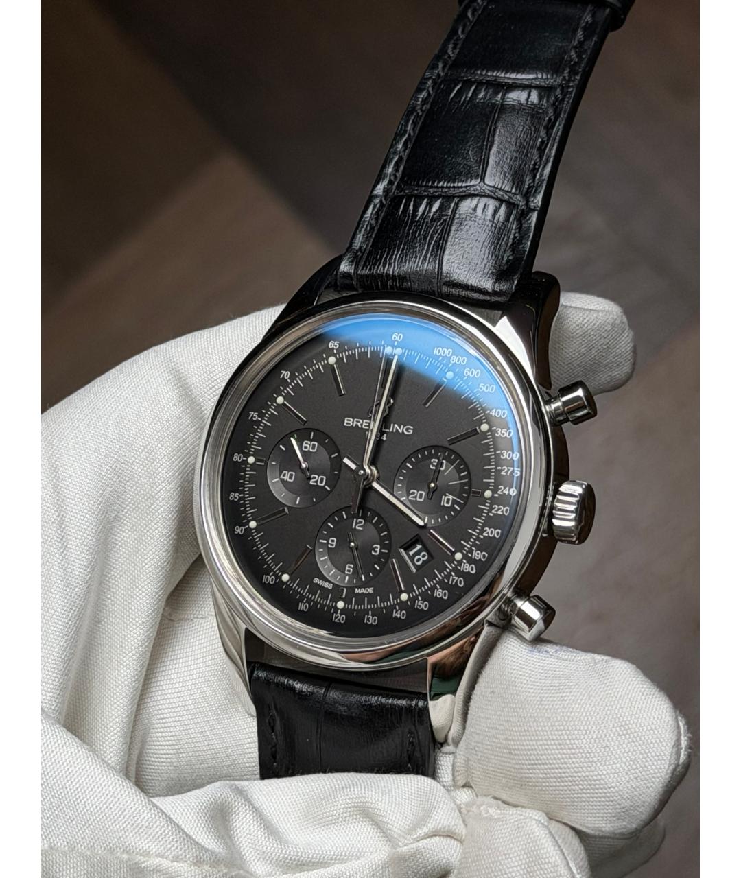 BREITLING Черные часы, фото 3