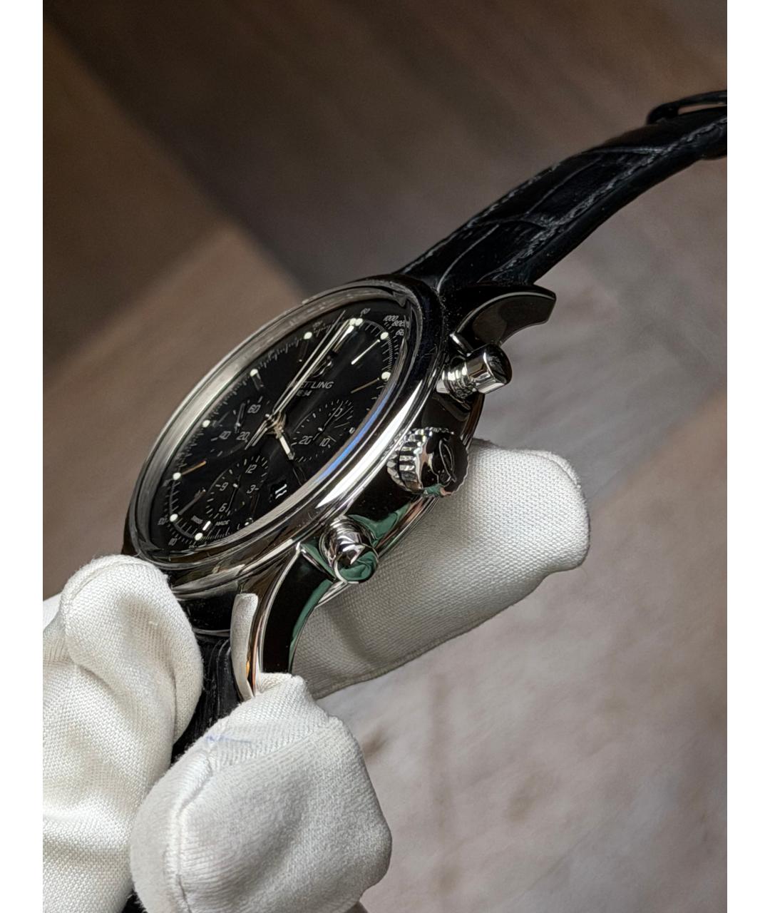 BREITLING Черные часы, фото 4