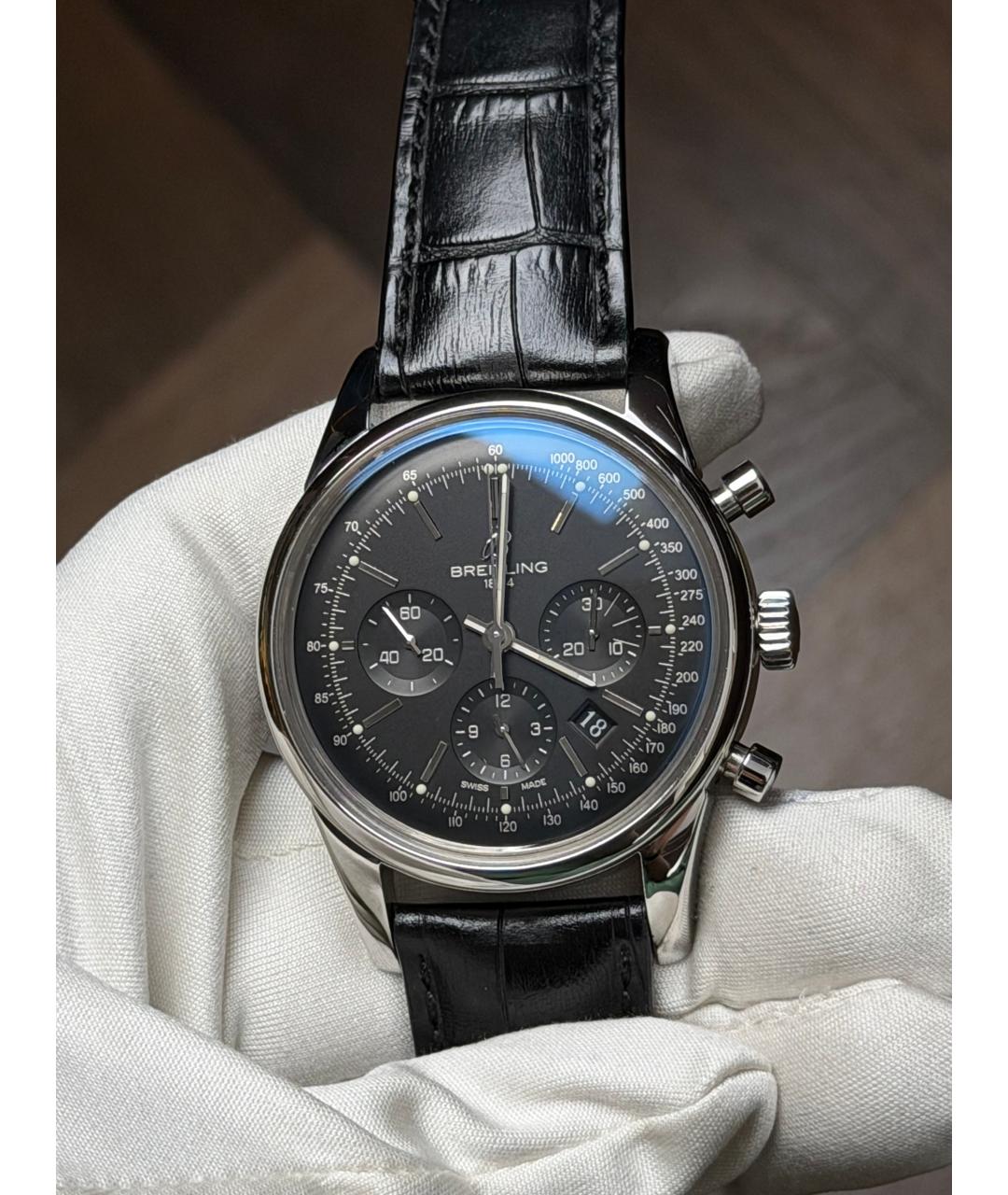 BREITLING Черные часы, фото 2