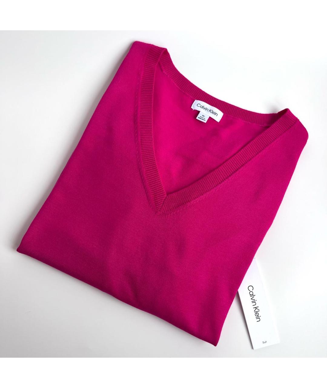 CALVIN KLEIN Фуксия джемпер / свитер, фото 7
