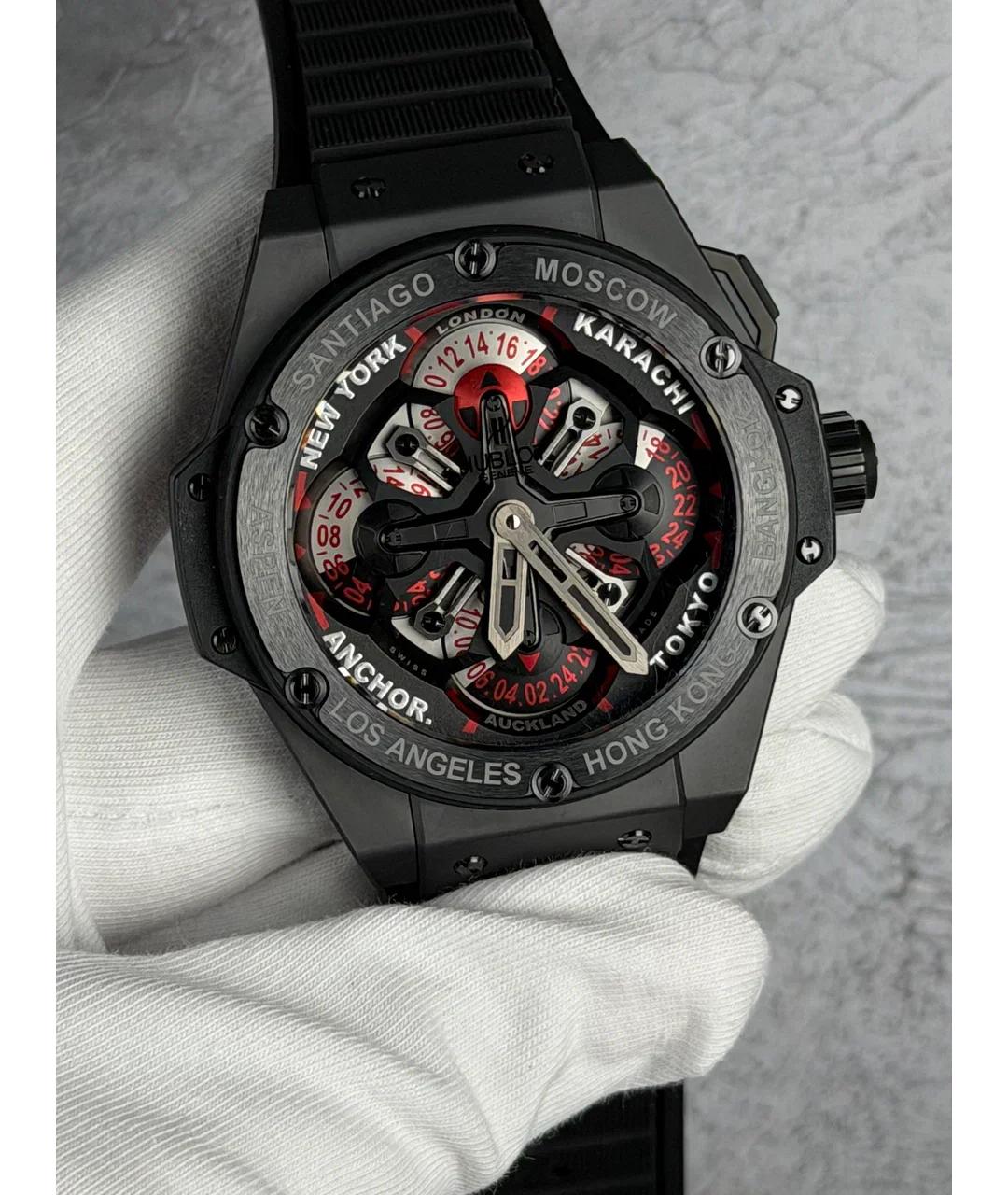 HUBLOT Черные керамические часы, фото 2