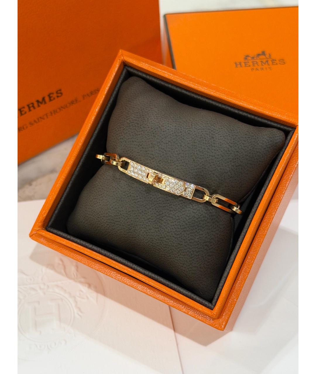 HERMES Золотой браслет из розового золота, фото 3