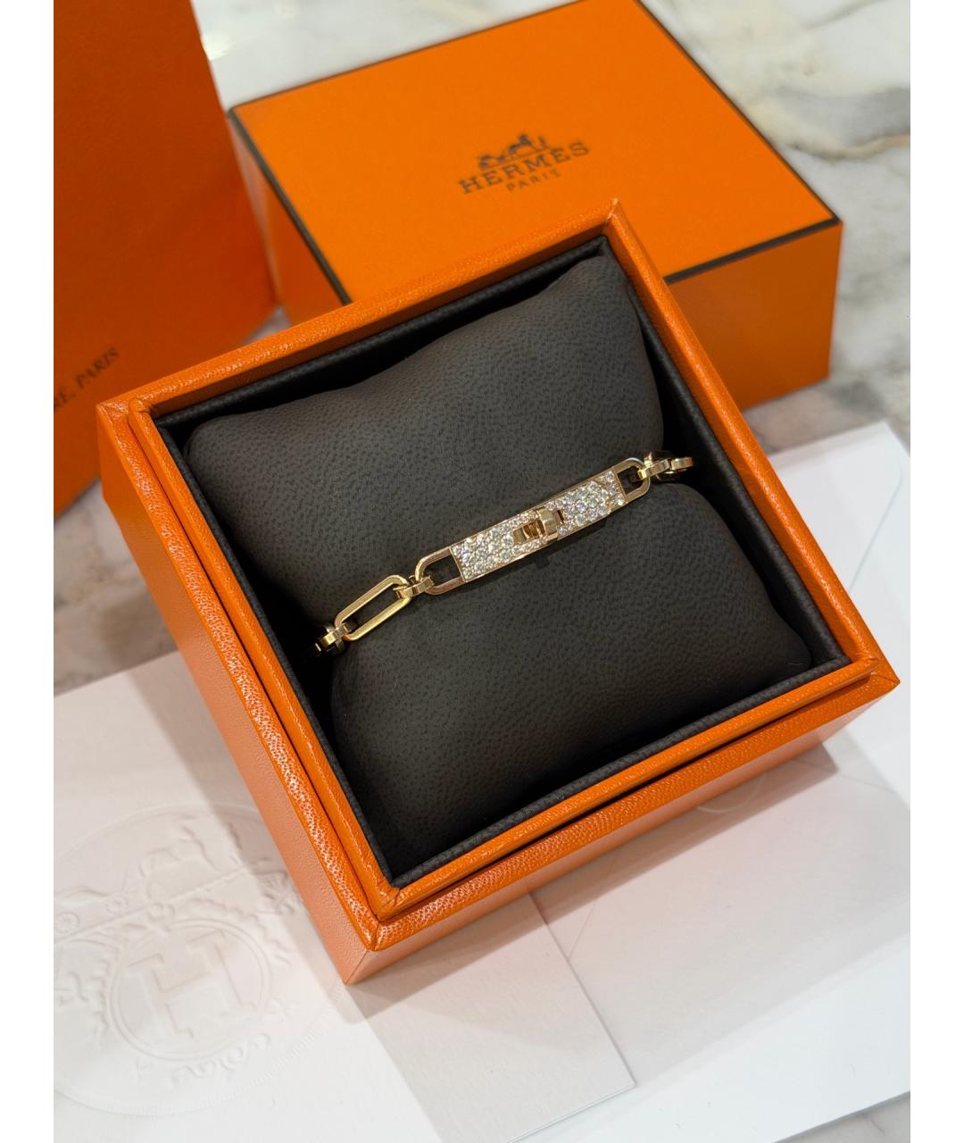 HERMES Золотой браслет из розового золота, фото 2