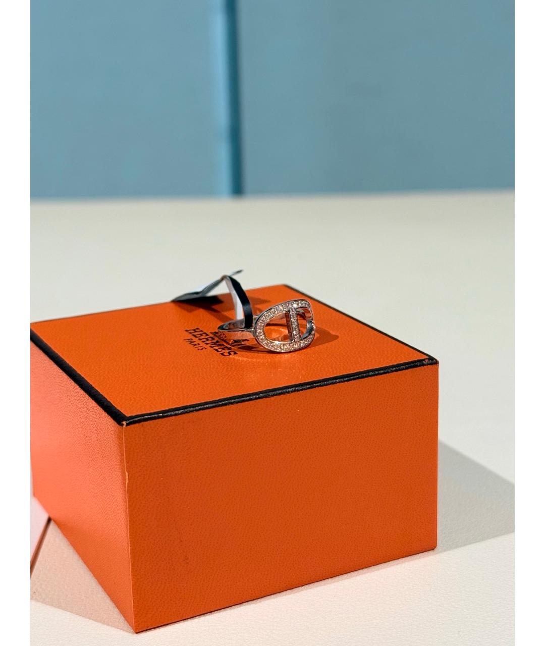 HERMES Серебряное кольцо из белого золота, фото 4