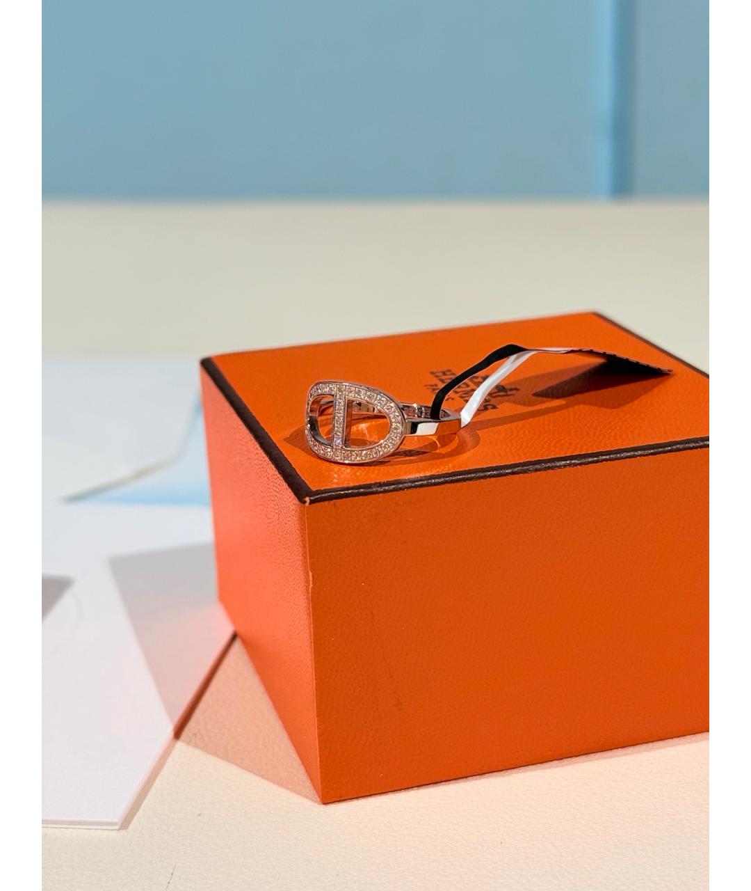 HERMES Серебряное кольцо из белого золота, фото 3