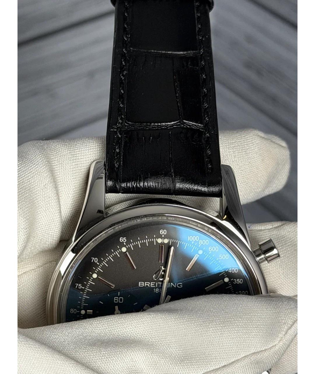BREITLING Черные стальные часы, фото 6