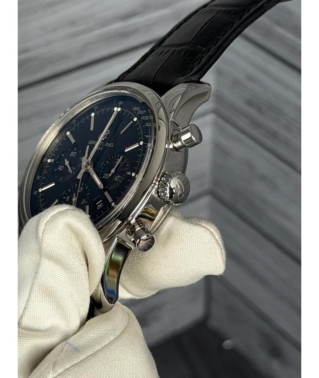 BREITLING Черные стальные часы, фото 3