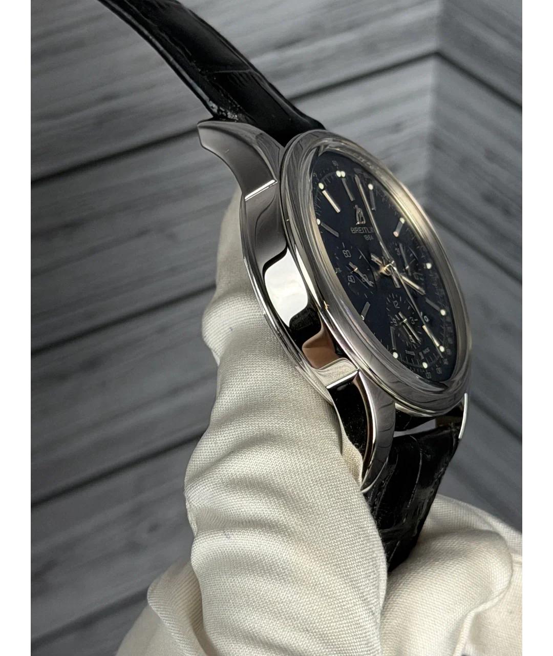 BREITLING Черные стальные часы, фото 4