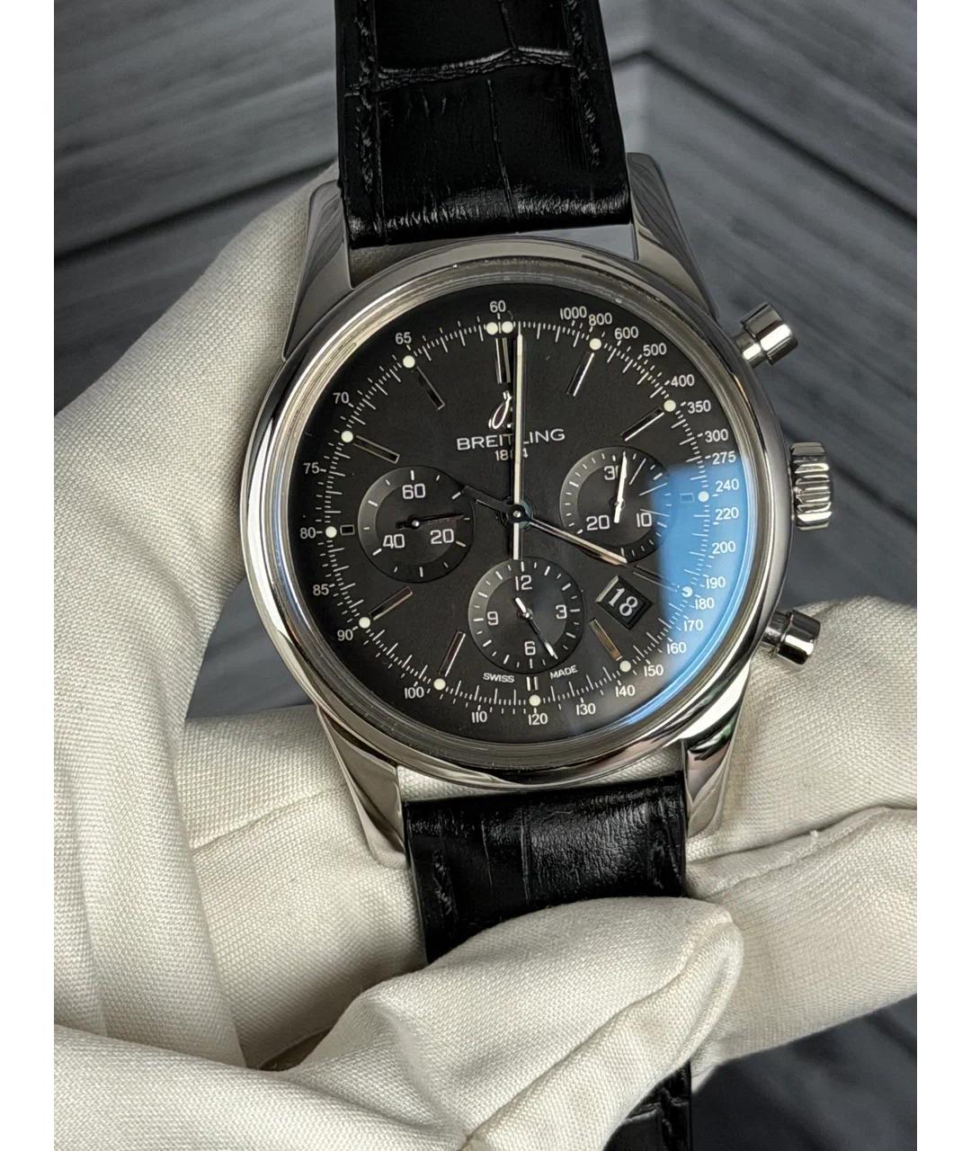 BREITLING Черные стальные часы, фото 2