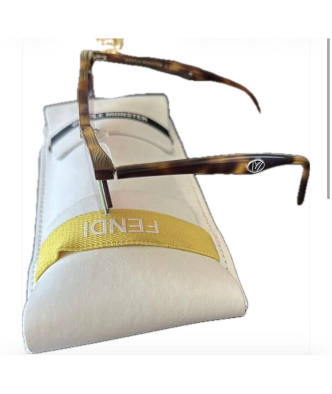 FENDI Мульти пластиковые солнцезащитные очки, фото 3